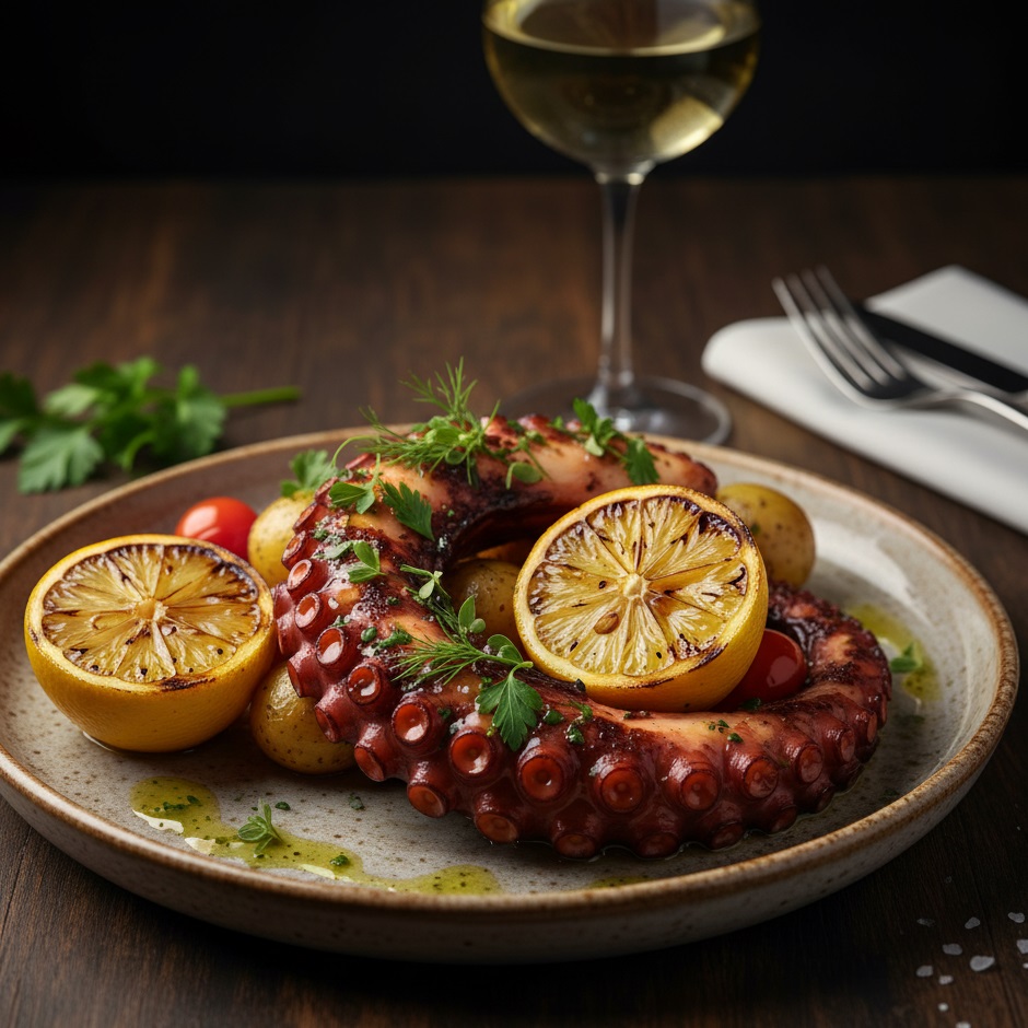 Grillowana ośmiornica